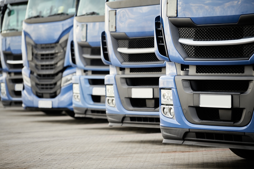 Fleet of lorries